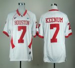 Jerseys Factory Cheap Cougars #7 Case Keenum White C-USA Patch E