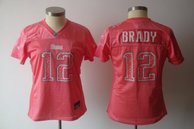 Jerseys Factory Cheap Patriots #12 Tom Brady Red Women's Sweethe