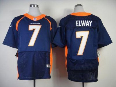 Jerseys Factory Cheap Nike Broncos #7 John Elway Navy Blue Alter