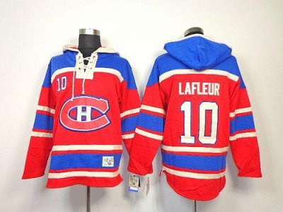 Jerseys Factory Cheap Canadiens #10 Guy Lafleur Red Sawyer Hoode