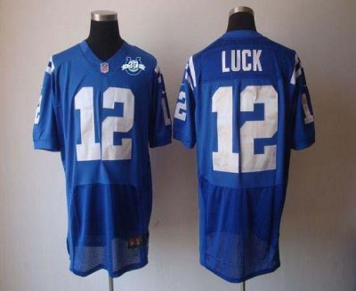 Jerseys Factory Cheap Nike Colts #12 Andrew Luck Royal Blue Team