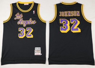 Jerseys Factory Cheap Mitchell And Ness Lakers #32 Magic Johnson