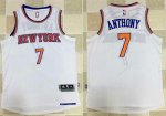 Jerseys Factory Cheap Knicks #7 Carmelo Anthony White Revolution