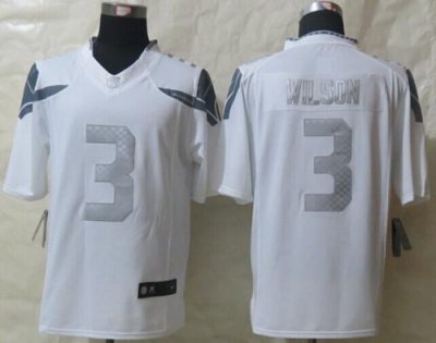 Jerseys Factory Cheap Nike Seahawks #3 Russell Wilson White Men'