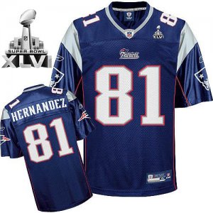 Jerseys Factory Cheap Patriots #81 Randy Moss Dark Blue Super Bo