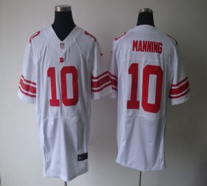 Jerseys Factory Cheap Nike Giants #10 Eli Manning White Men's Em