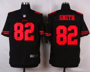 Jerseys Factory Cheap Nike 49ers #82 Torrey Smith Black Alternat