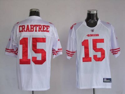 Jerseys Factory Cheap 49ers Michael Crabtree #15 Stitched White