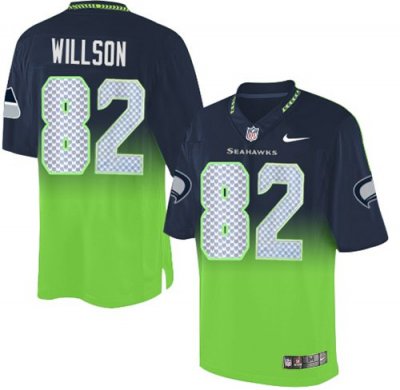 Jerseys Factory Cheap Nike Seahawks #82 Luke Willson Steel Blue/