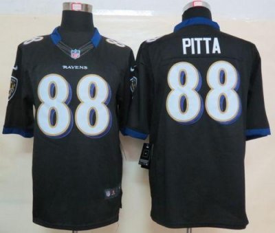 Jerseys Factory Cheap Nike Ravens #88 Dennis Pitta Black Alterna