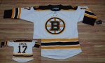 Jerseys Factory Cheap Bruins #17 Milan Lucic Embroidered White N