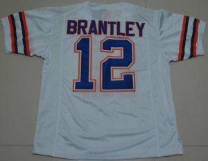 Jerseys Factory Cheap Gators #12 John Brantley White Embroidered