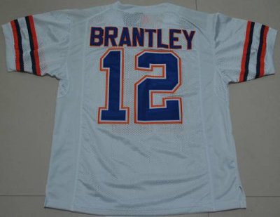Jerseys Factory Cheap Gators #12 John Brantley White Embroidered