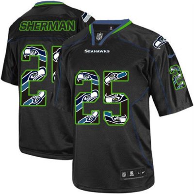Jerseys Factory Cheap Nike Seahawks #25 Richard Sherman New Ligh