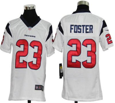 Jerseys Factory Cheap Nike Texans #23 Arian Foster White Youth E