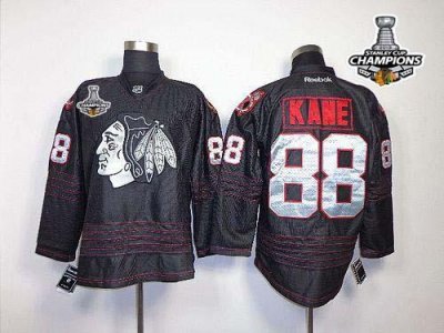 Jerseys Factory Cheap Blackhawks #88 Patrick Kane Black Accelera