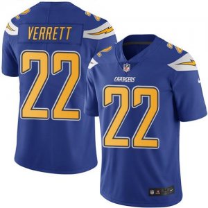 Jerseys Factory Cheap Nike Chargers #22 Jason Verrett Electric B