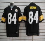 Jerseys Factory Cheap Nike Steelers #84 Antonio Brown Black Team