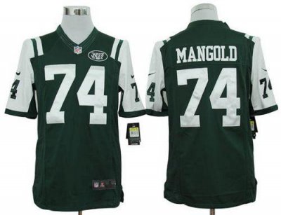 Jerseys Factory Cheap Nike Jets #74 Nick Mangold Green Team Colo