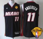 Jerseys Factory Cheap Heat #11 Chris Andersen Black Finals Patch