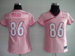 Jerseys Factory Cheap Steelers #86 Hines Ward Pink Lady Embroide