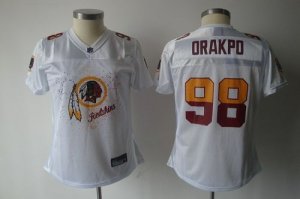 Jerseys Factory Cheap Redskins #98 Brian Orakpo White 2011 Women