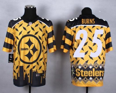 Jerseys Factory Cheap Nike Steelers #25 Artie Burns Gold Men's S