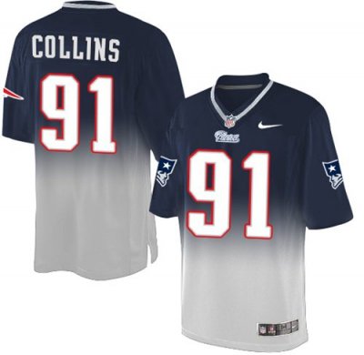Jerseys Factory Cheap Nike Patriots #91 Jamie Collins Navy Blue/