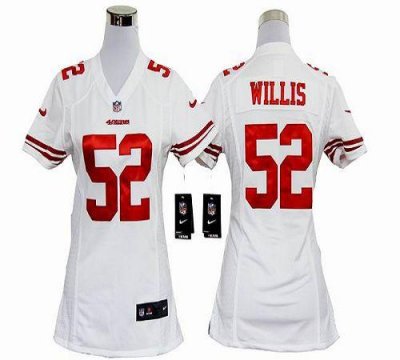 Jerseys Factory Cheap Nike 49ers #52 Patrick Willis White Women'