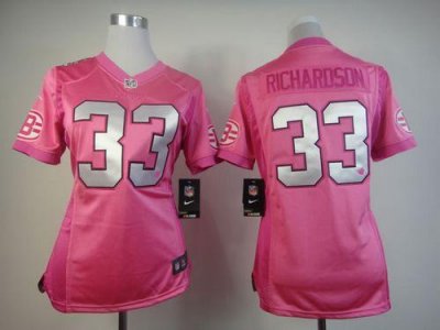 Jerseys Factory Cheap Nike Browns #33 Trent Richardson Pink Wome