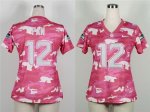 Jerseys Factory Cheap Nike Seahawks #12 Fan Pink Women's Embroid