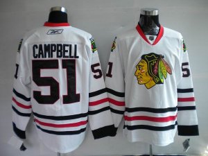 Jerseys Factory Cheap Blackhawks #51 Brian Campbell Embroidered