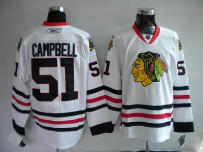 Jerseys Factory Cheap Blackhawks #51 Brian Campbell Embroidered