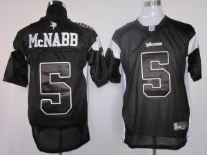 Jerseys Factory Cheap Vikings #5 Donovan McNabb Black Shadow Sti