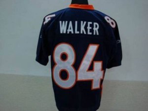 Jerseys Factory Cheap Broncos #84 Javon Walker Blue Stitched NFL