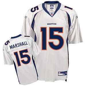 Jerseys Factory Cheap Broncos #15 Brandon Marshall White Stitche