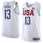 Jerseys Factory Cheap Nike Team USA #13 Paul George White 2016 D