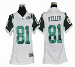 Jerseys Factory Cheap Nike Jets #81 Dustin Keller White Youth Em