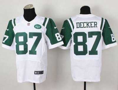 Jerseys Factory Cheap Nike Jets #87 Eric Decker White Men's Stit