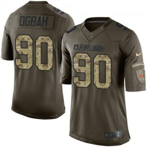 Jerseys Factory Cheap Nike Browns #90 Emmanuel Ogbah Green Men's