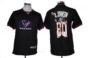 Jerseys Factory Cheap Nike Texans #80 Andre Johnson Black Men's