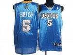 Jerseys Factory Cheap Nuggets #5 J. R. Smith Stitched Baby Blue