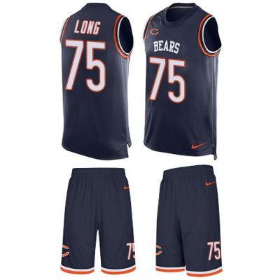 Jerseys Factory Cheap Nike Bears #75 Kyle Long Navy Blue Team Co