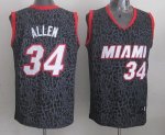 Jerseys Factory Cheap Heat #34 Ray Allen Black Crazy Light Stitc