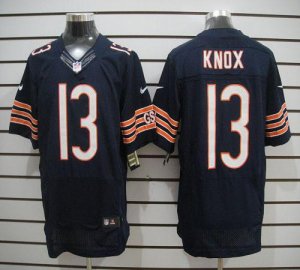 Jerseys Factory Cheap Nike Bears #13 Johnny Knox Navy Blue Team