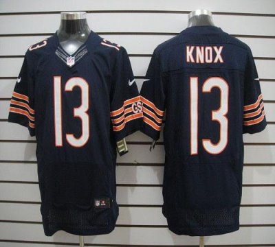 Jerseys Factory Cheap Nike Bears #13 Johnny Knox Navy Blue Team