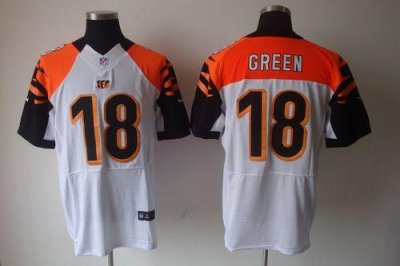 Jerseys Factory Cheap Nike Bengals #18 A.J. Green White Men's St