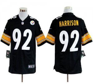 Jerseys Factory Cheap Nike Steelers #92 James Harrison Black Tea