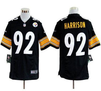 Jerseys Factory Cheap Nike Steelers #92 James Harrison Black Tea