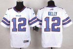 Jerseys Factory Cheap Nike Bills #12 Jim Kelly White Men's Stitc